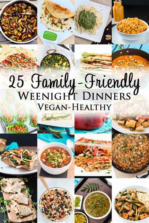 25 Family-Friendly Easy Weeknight Dinners - Vegetarian ...