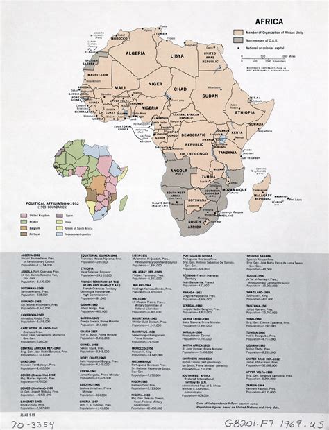 Large Detailed Political Map Of Africa With Marks Of Capitals