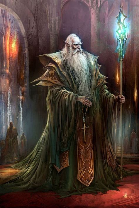 Old Man Elf Mage Character Images Fantasy Wizard Elves Fantasy