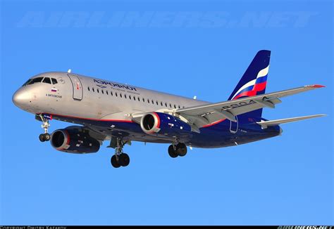 Sukhoi Ssj 100 95b Superjet 100 Rrj 95b Aeroflot Aviation Photo