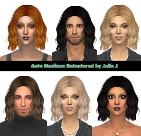Anto Oasis Hair Retextured At Julietoon Julie J Sims 4 Updates Images