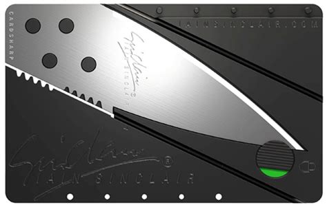 Credit Card Knife Iain Sinclair Cardsharp 2 With Silver Blade Enyze