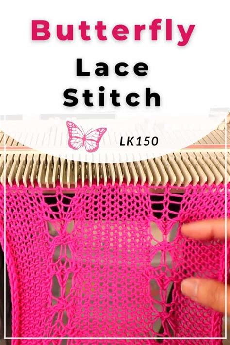 Butterfly Lace Stitch On The Lk150 Knitting Machine