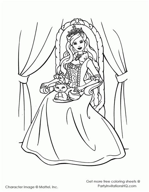 10 Pretty Barbie Coloring Pages In Different Styles Coloring Home