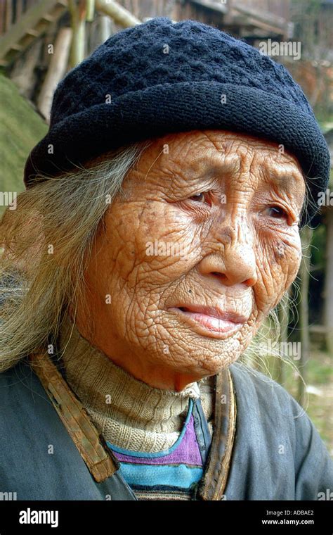 Old Chinese Woman Stock Photo Alamy