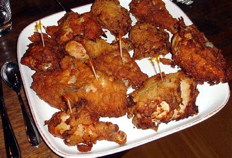 Fried chicken & waffle sandwich, soul food love reviewed 18th Dinner Club: Soul Food Summary | Culinary Fool