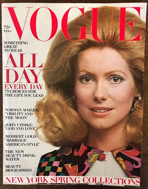 Rare February 1 1971 Vogue With Catherine Deneuve Cover By Etsy In