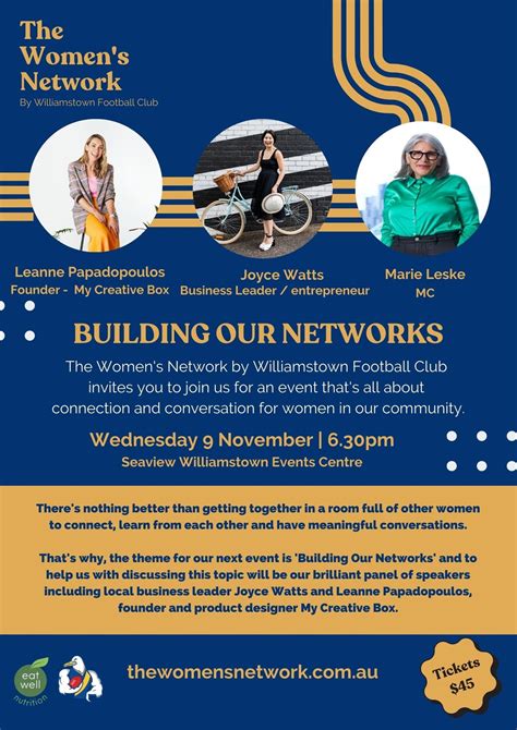 Building Our Networks Williamstown Football Club Womens Network