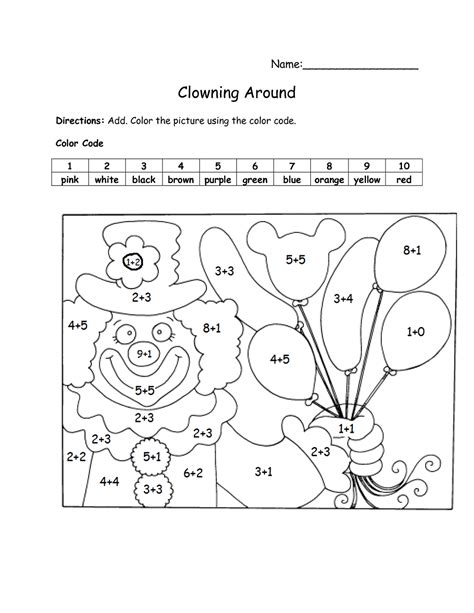 Free Printable Math Coloring Worksheets For 2nd Grade Free Printable