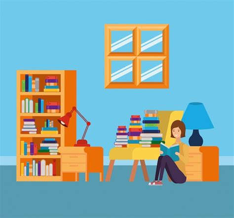 Free Vector Girl And Boy In Study Room
