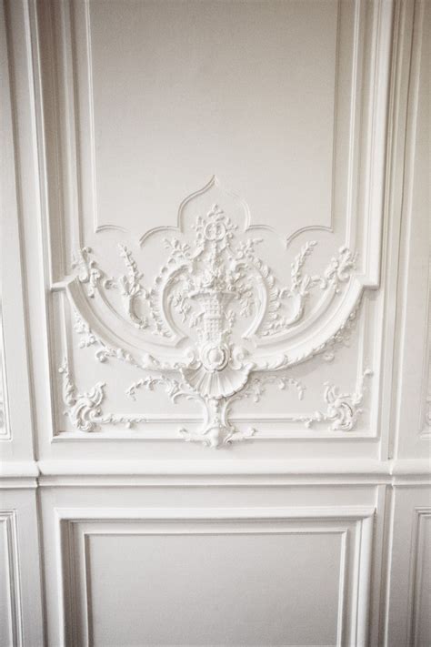 Molding on walls can give and elevated, elegant appearance to any room looking for a sleek, european touch. this-is-glamorous | Ivory interior, Design, Decor