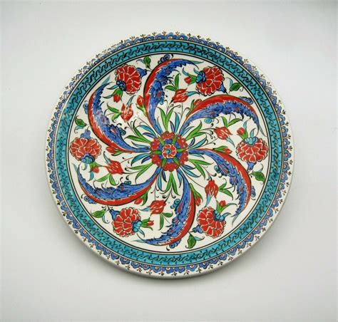 Vintage Handmade Turkish Marmara Cini Art Pottery Kutahya 10 Ceramic