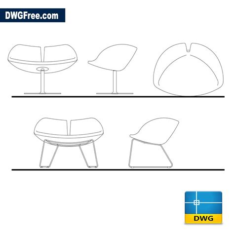 I hope you find them useful. Armchair Fjord by architect DWG - Download Autocad Blocks ...
