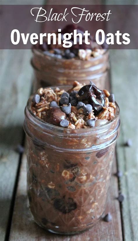 ♡ ww healthy pumpkin overnight oats recipe. Black Forest Overnight Oats (Chocolate and Cherries) | Recipe | Overnight oats recipe, Oats ...