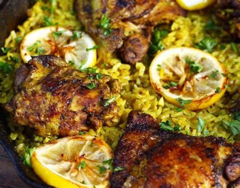 Middle Eastern Chicken And Turmeric Rice Healthycaresite