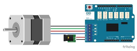 Arduino Motor Shield Rev3 With Stepper Motor Wiring Diagram Schematic