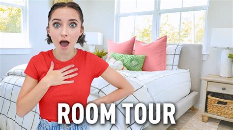bailey s new college room tour zippered bedding decor and more youtube