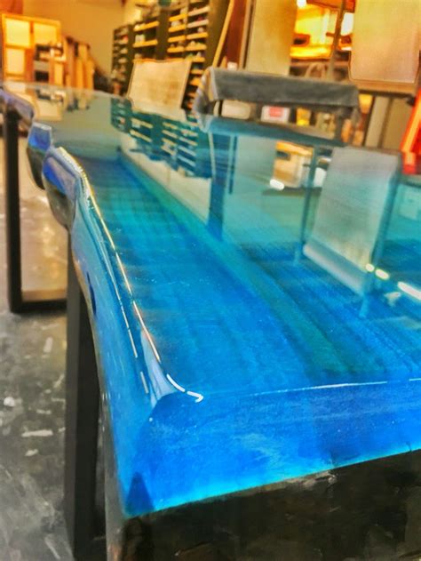 Two component epoxy resin systems consisting of resin and hardener. Epoxy resin ocean blue in 2019 | Resin furniture, Epoxy ...
