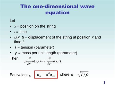 Ppt The Wave Equation Powerpoint Presentation Free Download Id7018