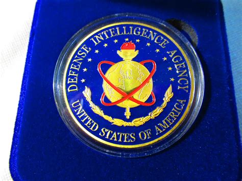 Defense Intelligence Agency Dia Challenge Coin W Presentation Box Ebay