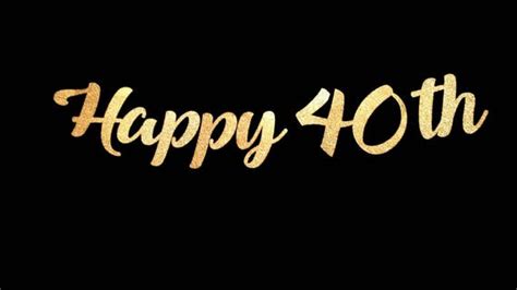 Happy 40th Birthday Banner Custom Birthday Or Anniversary Banner 40th