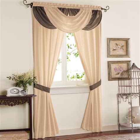 Drapes With Attached Valance