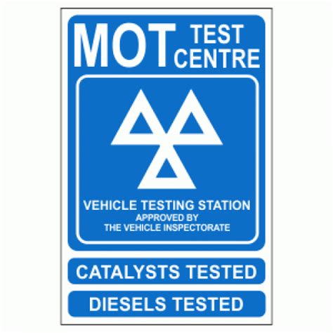 Mot Test Centre Sign Mot Signs Safety Signs And Notices