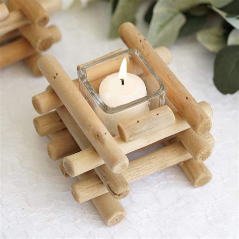 Tall wooden candle holder britishcolorstandard 5 out of 5 stars (38) $ 30.00. 3" Tall | Driftwood Wooden Candle Holder | Square Glass ...
