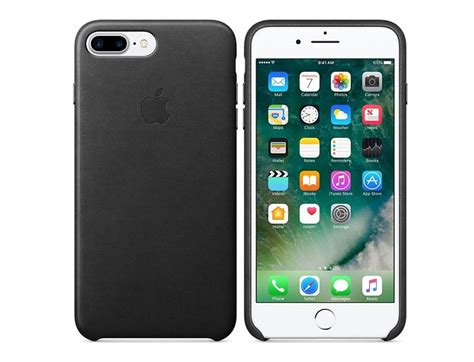 Apple Leather Case For Iphone 8 Plus 7 Plus Black