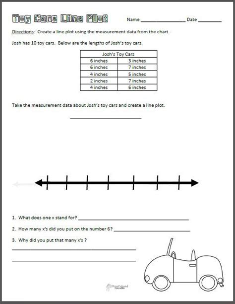 Grade 2 Line Plot Worksheet