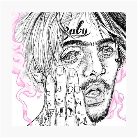 Lil Peep Photographic Print For Sale By Camillahansen21 Redbubble