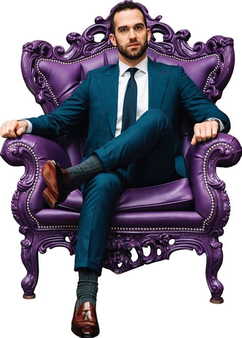 Man Blue Suit Sitting Purple Sofa Chair Png Blue Suit Men Photo Pose For Man Purple Sofa