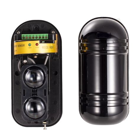 Home Perimeter Infrared Alarm Waterproof Dual Beam Sensor 100m Active