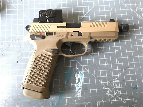 Tm Fnx 45 With Clone Aimpoint Acro Tactical Red Dot Gas