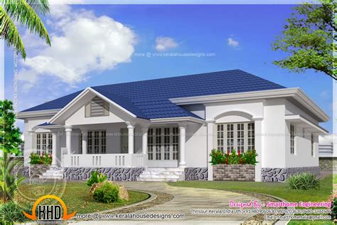 Beautiful Single Storied 4 Bed Room Villa Kerala Home Design And