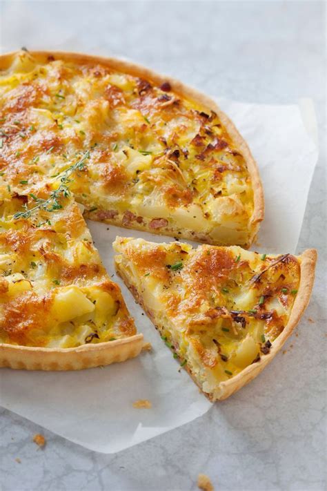 Tarte poireau pomme de terre lardons Recette
