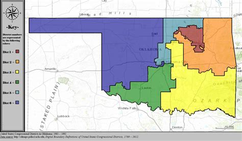 Oklahoma Congressional District Map Map Of Oak Lawn