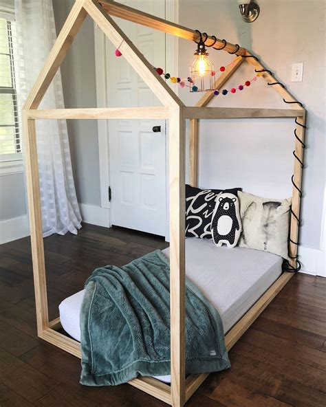 See more ideas about diy baby stuff, convertible furniture, space saving furniture. DIY Toddler House Bed | Toddler house bed, Diy toddler bed, House frame bed