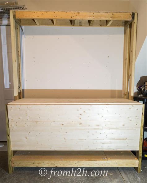 How To Build A Fold Down Workbench In A Day Workbench Wood Turning