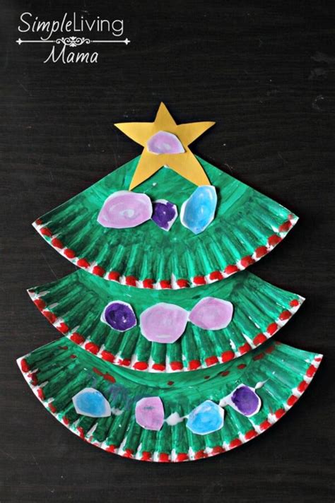 Paper Plate Christmas Tree Craft Simple Living Mama
