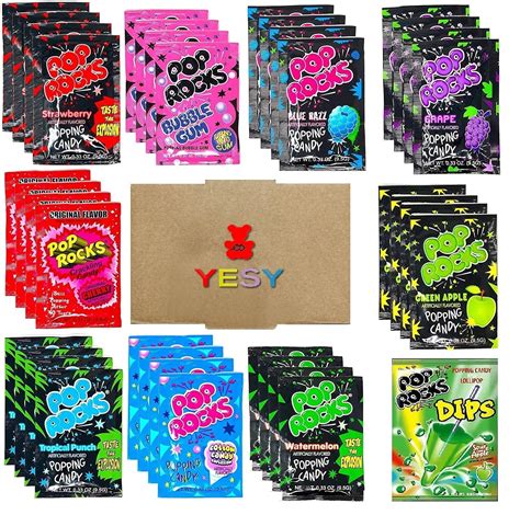 Pop Rocks Crackling Candy Variety Pack Classic Popping
