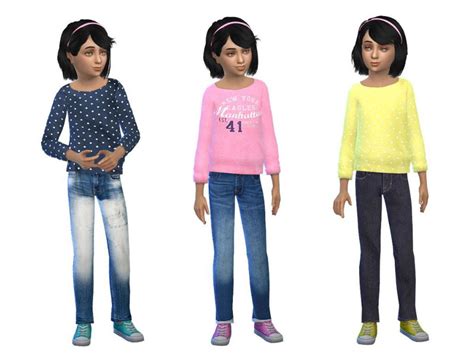Casual Outfit For Sweet And Cute Girls The Sims 4 Catalog
