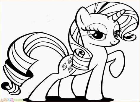 Gambar Mewarnai My Little Pony Rainbow Dash Gambar Putih