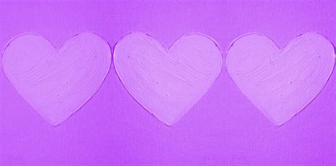 Triple Purple Hearts Free Stock Photo Public Domain Pictures