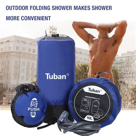 Portable Outdoor Shower 10l Pvc High Pressure Shower Setup Esprit Paradise
