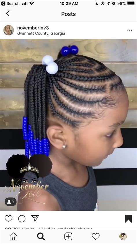 Pin By Erica Ohno On Hair Cornrow Hairstyles For School Black Baby