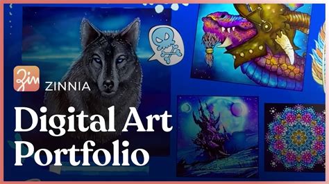 Create A Digital Art Portfolio Creative Journaling With Zinnia Youtube