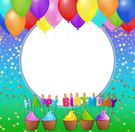 Happy Birthday Photo Frame Png Hd Free Download Birthday Frames Happy