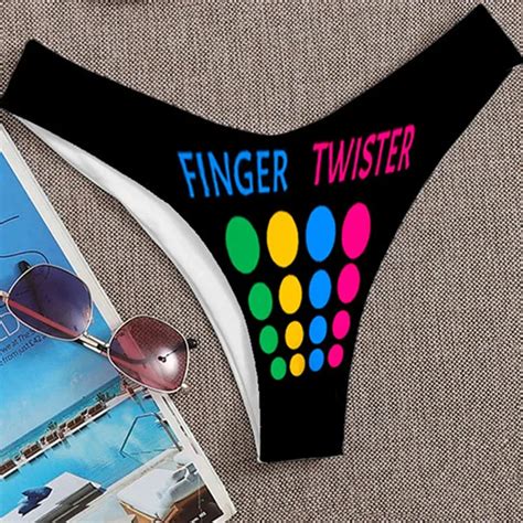 Finger Twister Panties Thong Lingerie Thong Panties Party
