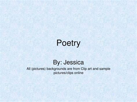 Ppt Poetry Powerpoint Presentation Free Download Id80125